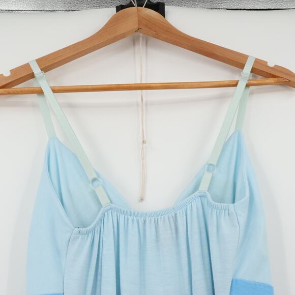 Blue Colorblock‎ Maxi Sundress Summer Vacation Soft Girl Beachy Coastal Size M - Picture 4 of 8